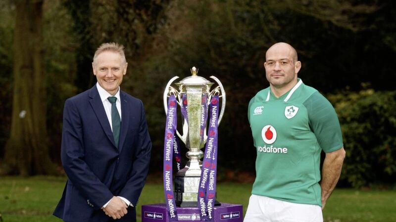 STATSports technology will provide its GPS tracking and performance monitoring technology for the Irish men&#39;s rugby team. Pictured are Ireland&#39;s coach Joe Schmidt (left) and captain Rory Best 
