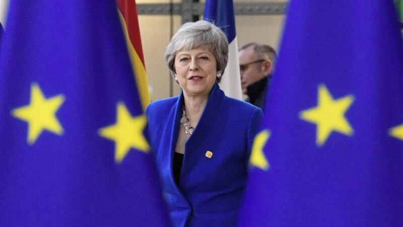 Prime Minister Theresa May arrives at the European Council in Brussels where EU leaders met to discuss Brexit. Picture by Stefan Rousseau/PA Wire 