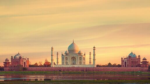 The stunning Taj Mahal