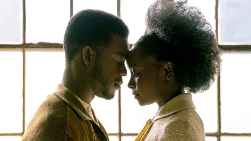 Stephan James and KiKi Layne in If Beale Street Could Talk 