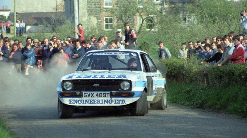 A new book charts the career of Circuit of Ireland Rally racer Bertie Fisher, pictured in action in 1981&nbsp;