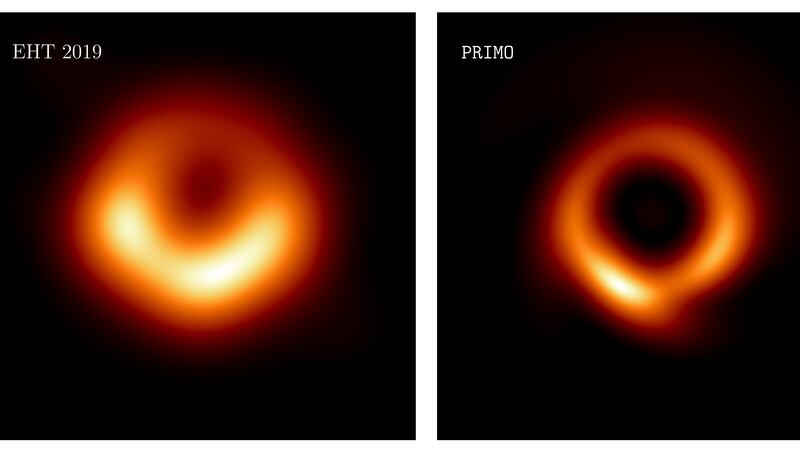 The image released in 2019 gave a peek at the enormous black hole at the centre of the M87 galaxy, 53 million light-years from Earth.