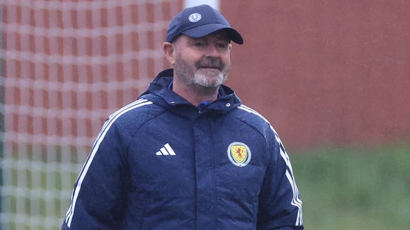 Steve Clarke oversees training ahead of Saturday’s match against Norway (Steve Welsh/PA)