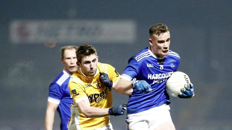 Naomh Conaill captain Ciaran Thompson in action against Clontibret. Picture by Philip Walsh. 