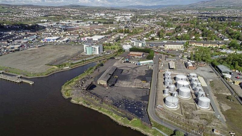 The site on Derry&#39;s Bay Road, now on the market. 