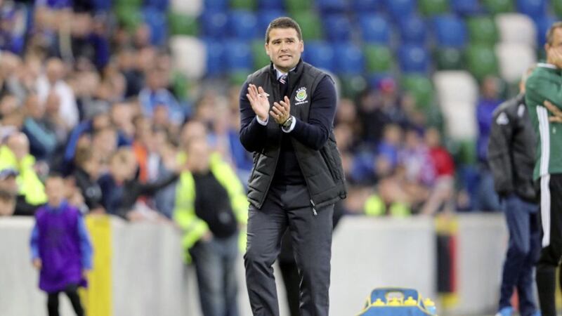Linfield manager David Healy during the UEFA Champions League Qualifying match at Windsor Park, Belfast. PRESS ASSOCIATION Photo. Picture date: Wednesday June 28, 2017. Picture by Niall Carson/PA Wire. 