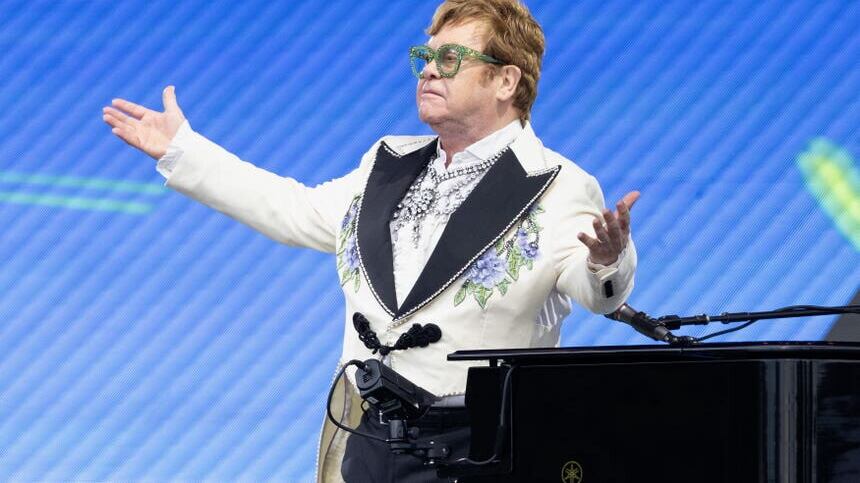 Elton John performs during the British Summer Time festival at Hyde Park in London in 2022 (Suzan Moore/PA)
