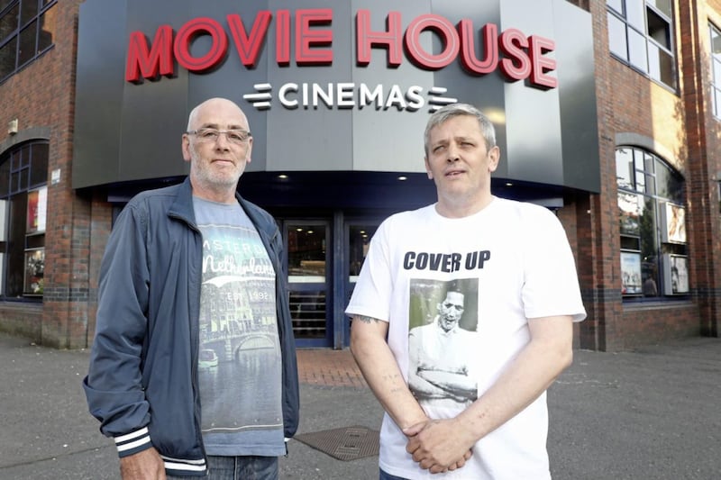 Thomas and James McConville outside the Movie House cinema for the press screening of I, Delours. Picture by Declan Roughan 