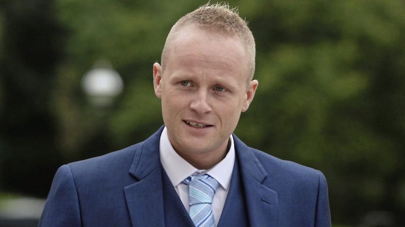 Jamie Bryson insists he has no case to answer. Picture by Niall Carson/PA Wire. 