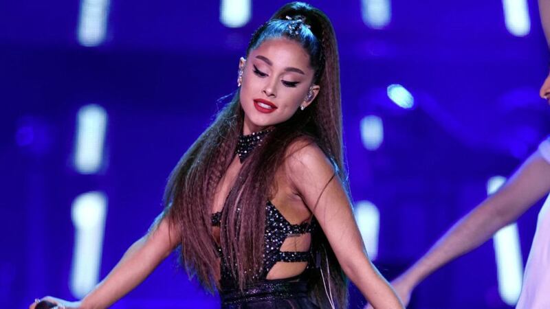 Ariana Grande performs at Wango Tango at Banc of California Stadium in Los Angeles. The singer cried during an interview with Ebro for Beats 1 on Apple Music as she shared thoughts on the 2017 concert in Manchester, when a suicide bomber killed 22 people. Picture by Chris Pizzello/Invision/AP 