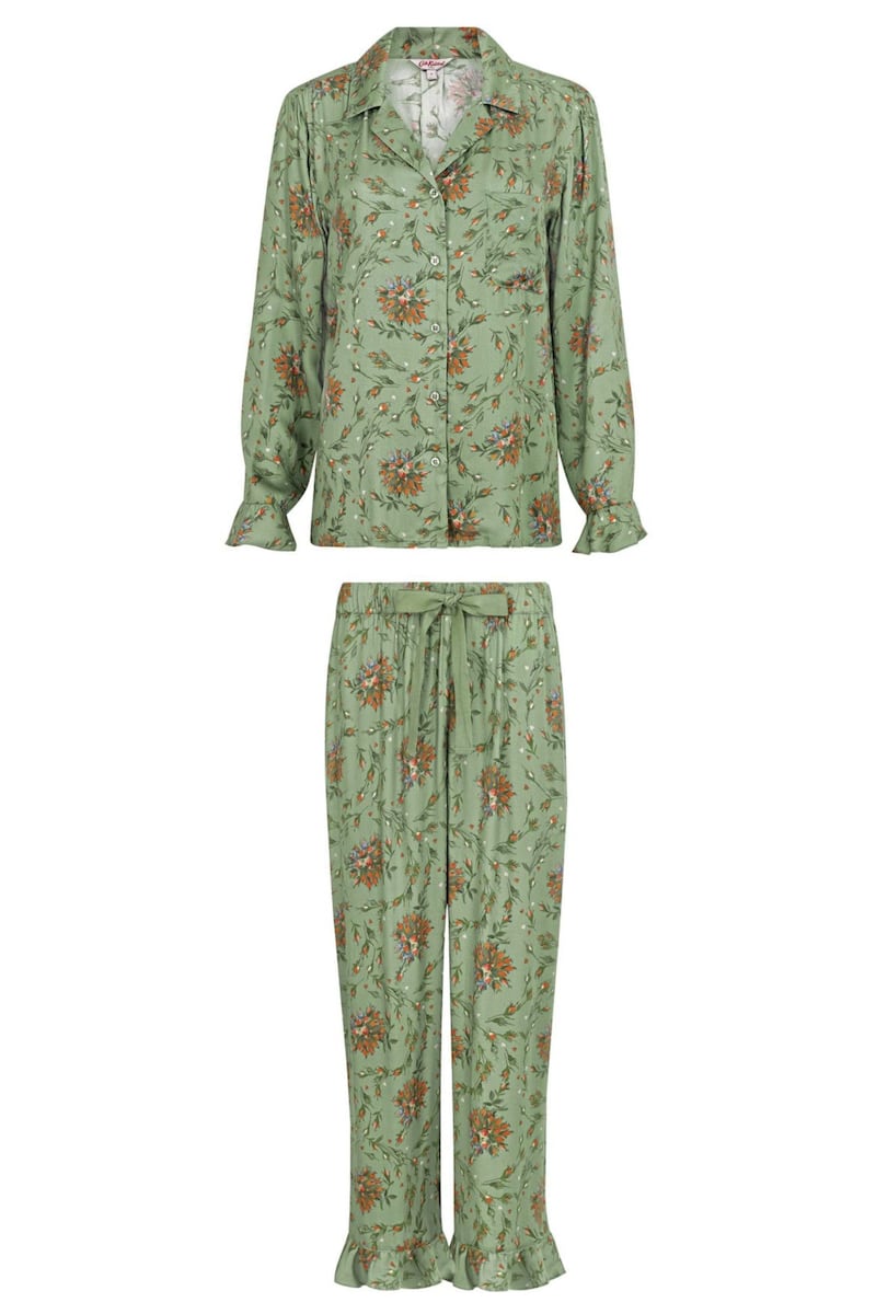 Cath Kidston Forever Silky Frill PJ Set, &pound;65, available from Cath Kidston