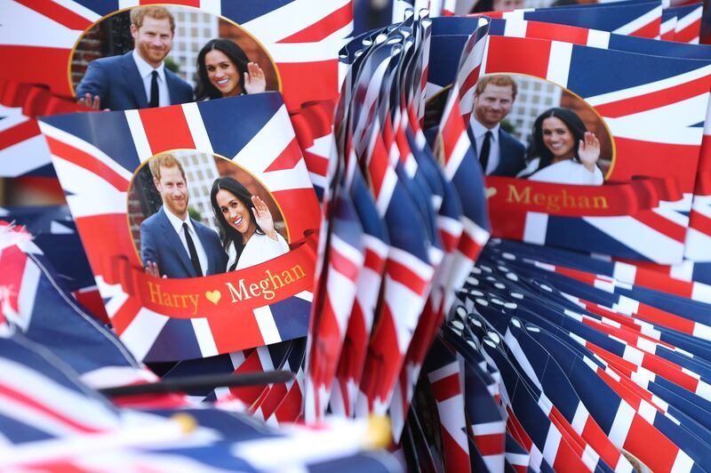 Souvenirs in Windsor ahead of the wedding of Prince Harry and Meghan Markle