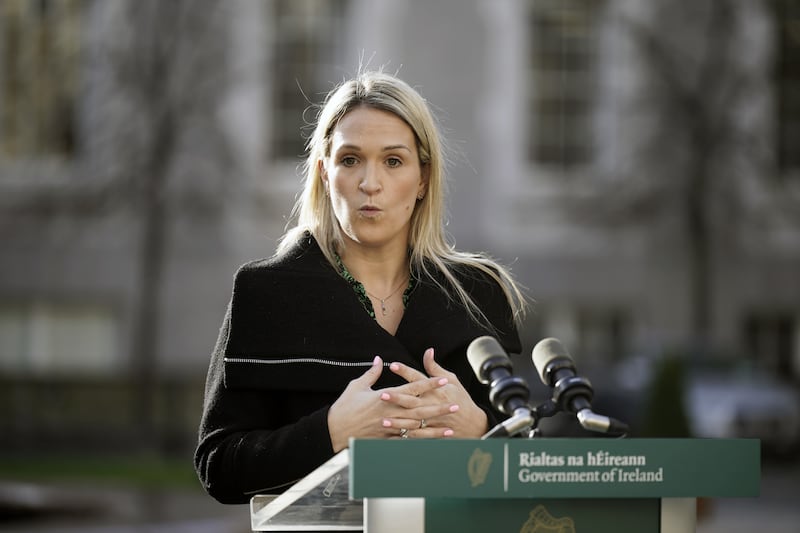 Minister for Justice Helen McEntee defended the government’s handling of immigration issues, particularly its decision to tighten its immigration policies