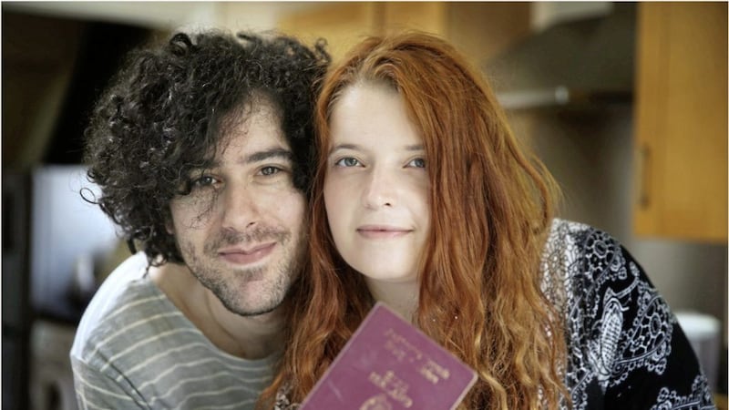 Jake DeSouza and wife Emma have been battling the UK Home Office to gain a visa for Jake after Emma refused to declare herself a British citizen. Picture by Hugh Russell 