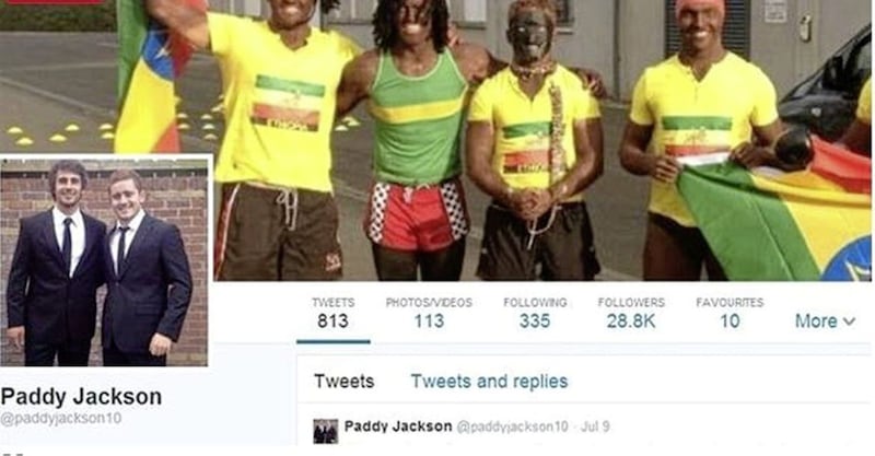 Paddy Jackson once used the picture as his cover image on Twitter 