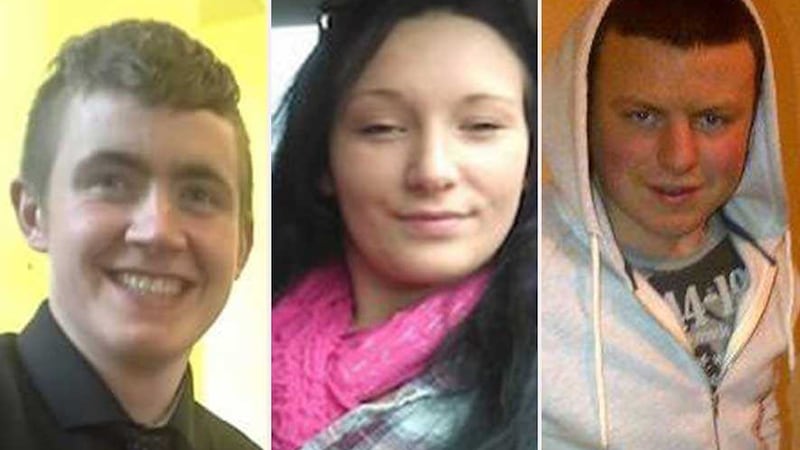 Kaylem O'Murchaidh (19), mother-of-one Teresa Robinson (20) and&nbsp;Steven McCafferty-McGrath (18) were involved in a head-on crash at Drumkeen on Thursday morning