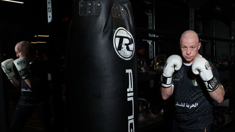 Former Boxer Tommy Tolan pictured at Gym Co in West Belfast.
PICTURE: COLM LENAGHAN