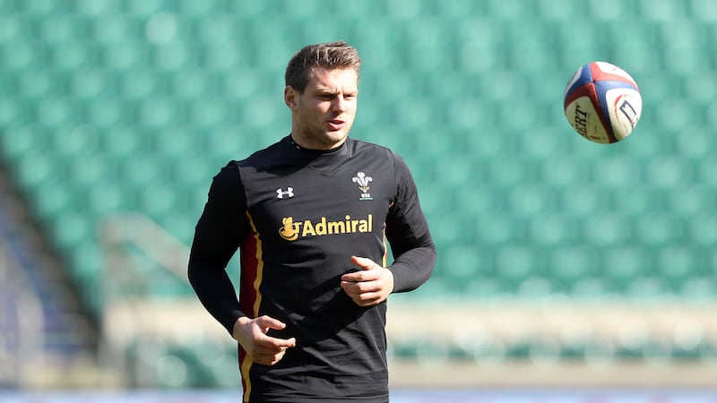Wales' Dan Biggar during the kickers' session at Twickenham on Friday<br />Picture by PA&nbsp;