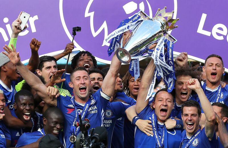 Chelsea lift the 2016/17 Premier League title