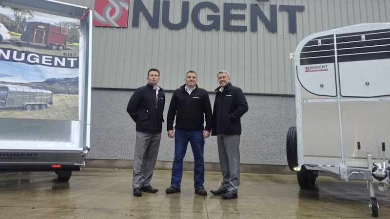 Announcing the new multi-million pound export deal for Nugent Engineering are Shane Nugent (managing director), Damien Nugent (director) and Michael Anderson (sales and marketing manager) 