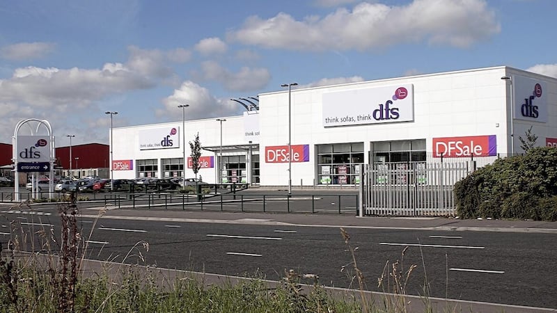 The DFS store on Boucher Road, Belfast, one of seven outlets on the island of Ireland. 