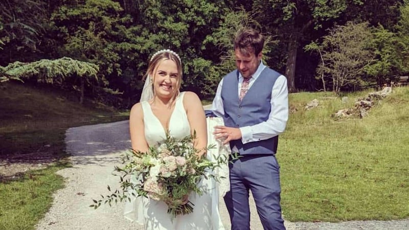 Annabelle Balchin, 22, said her husband Mick lost his ring on the day of their wedding – but Lake District Divers volunteer Angus Hosking rescued it.