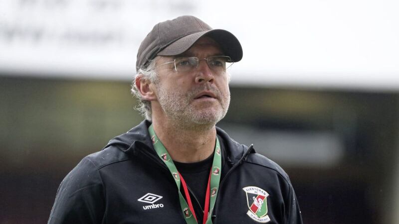The pressure is on Glentoran manager Mick McDermott to win this season's league title