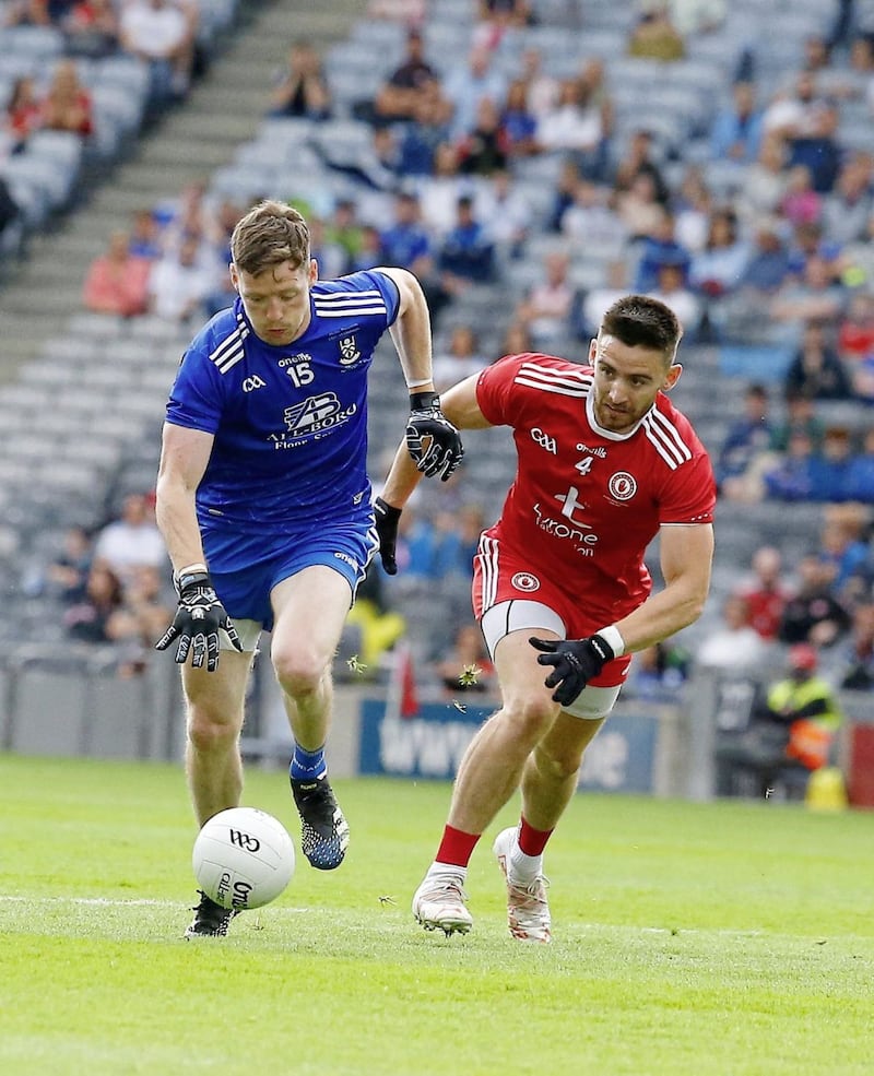Tyrone's Padraig Hampsey and Monaghan's Conor McManus have both made this year's team