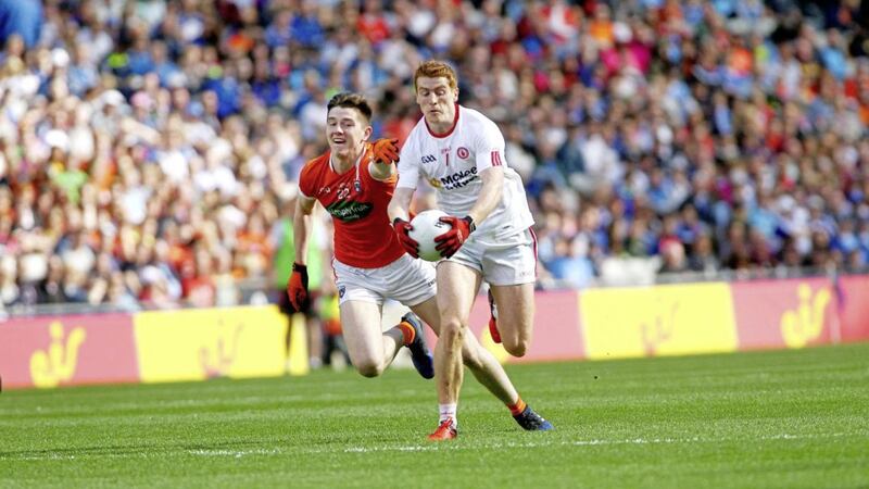 Peter Harte and Tyrone left Armagh players trailing in their wake in Saturday&#39;s All-Ireland quarter-final. Pic Seamus Loughran 