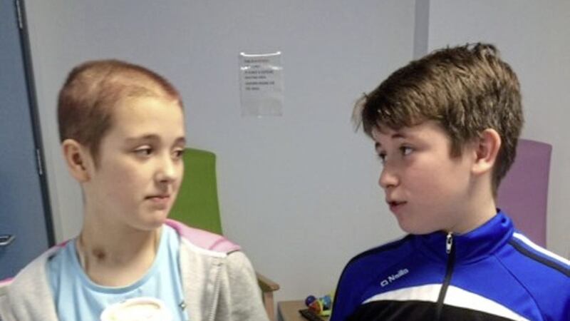 Francesca Campbell received a bone marrow transplant from her brother Ben earlier this month 