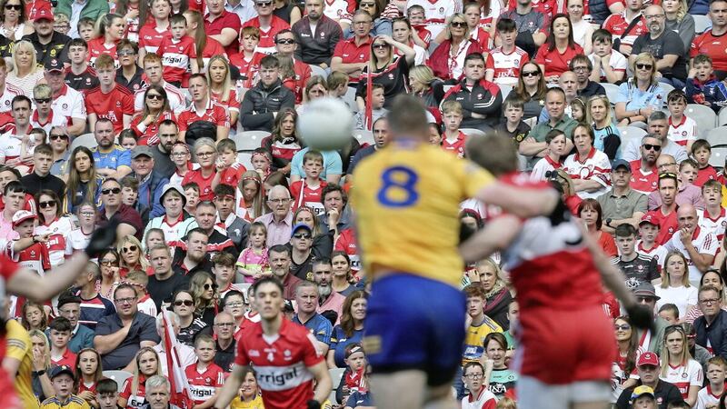 Clare took on Derry in last year&#39;s All-Ireland quarter-finals at Croke Park. Picture Margaret McLaughlin. 