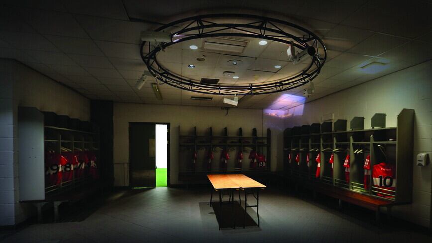 Derry's changing room laid out ready in Croke Park. Picture by Margaret McLaughlin