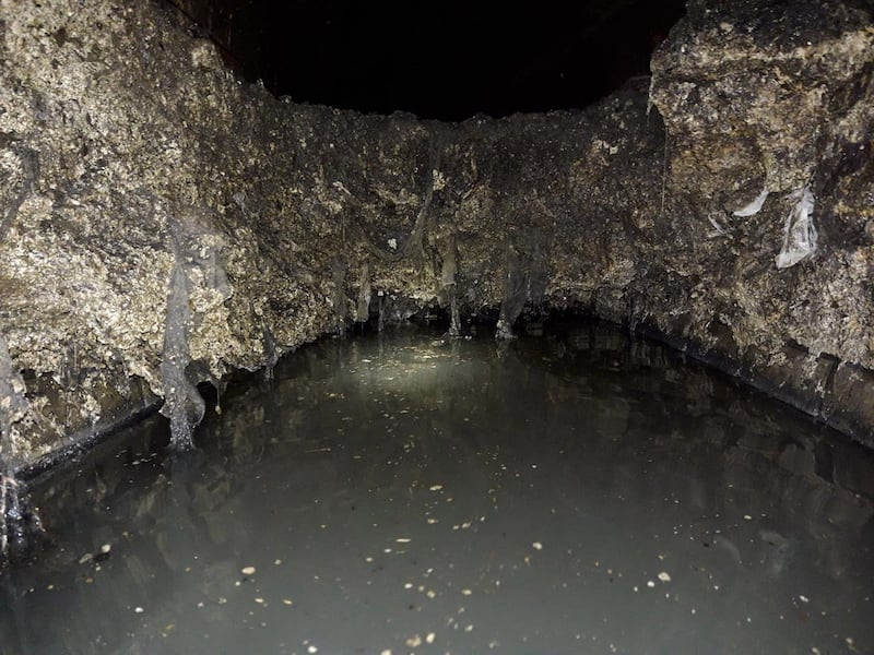 The fatberg in Greenwich, which was removed in October (Thames Water handout/PA Wire)