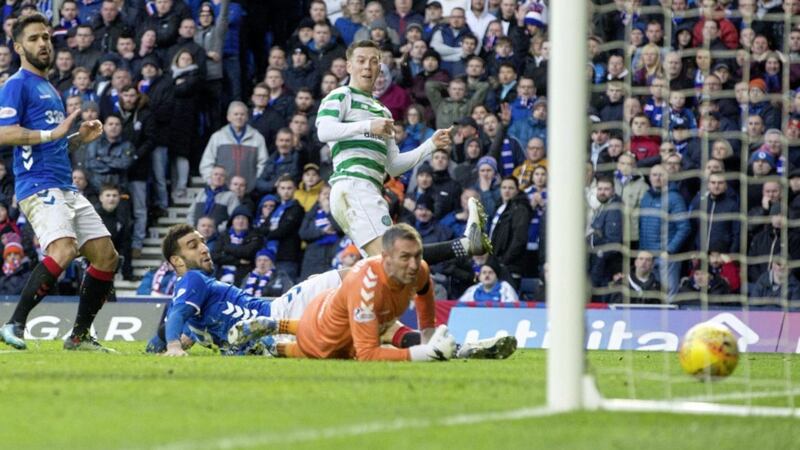 Callum McGregor had a goal ruled out for being offside during last Sautrday&#39;s Old Firm derby at Ibrox Picture by PA 