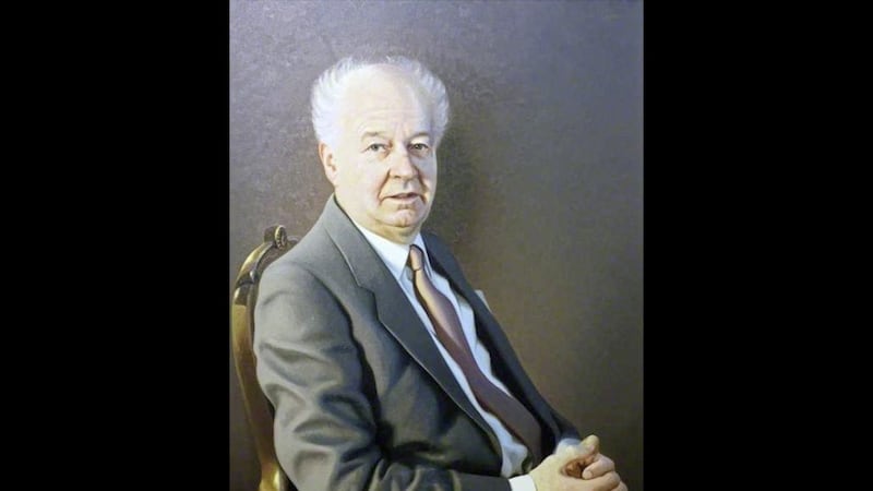 A portrait of former Belfast town clerk Cecil Ward by Carol Graham 
