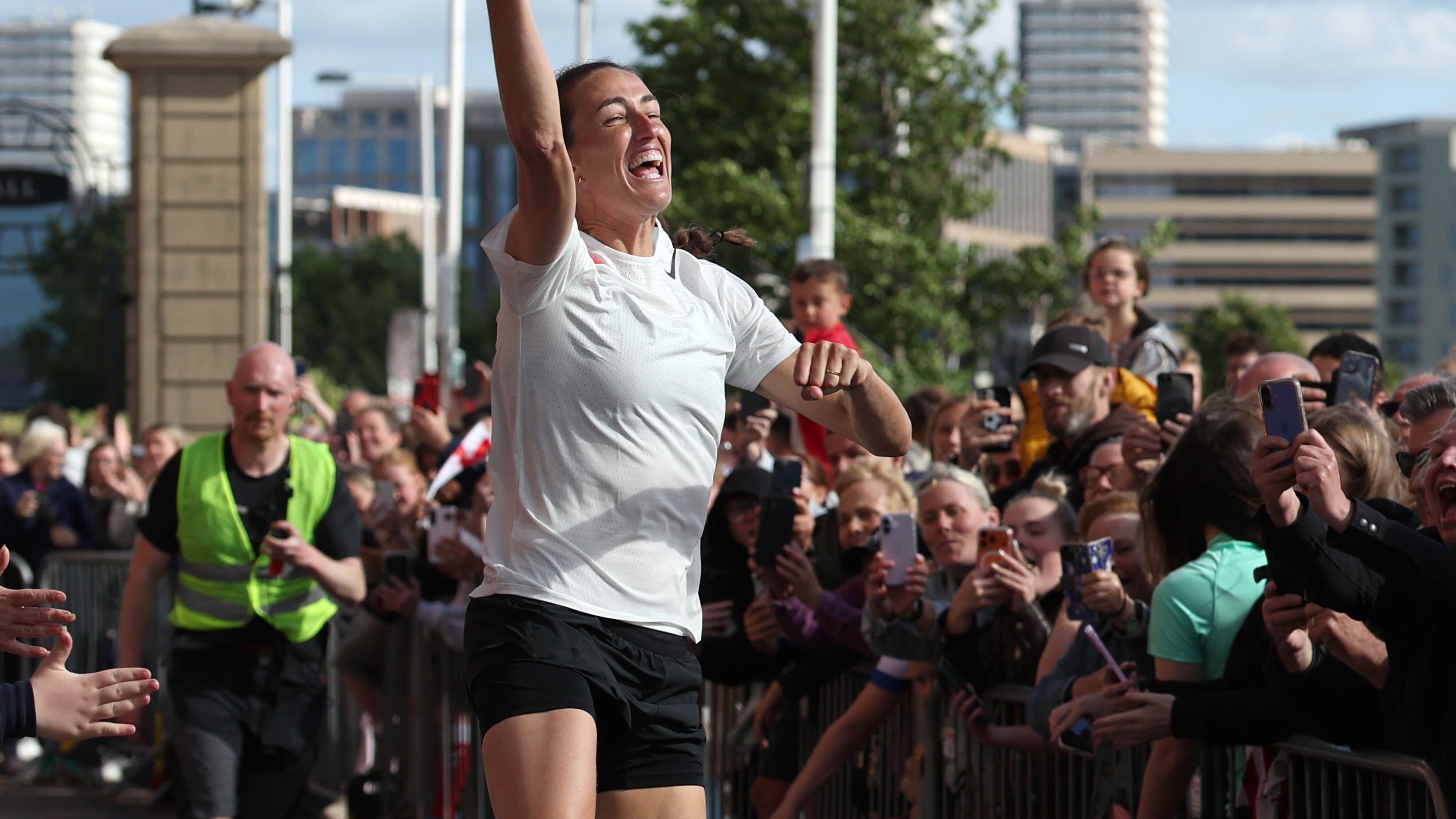 Former Lioness Jill Scott has completed her Sport Relief challenge