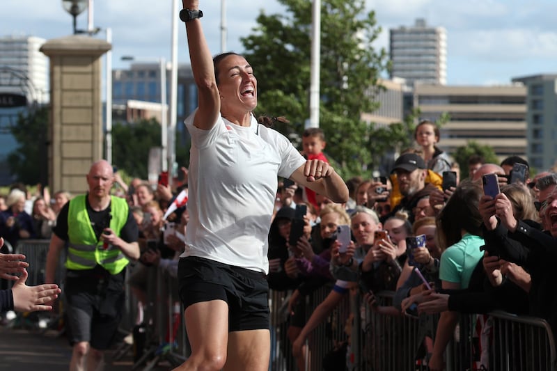 Former Lioness Jill Scott ‘so overwhelmed’ to finish Sport Relief challenge