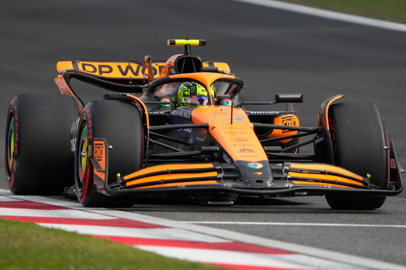 Lando Norris picked up his best finish of the season when finishing second (Andy Wong/AP)