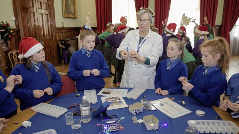 Schools took part in experiments at Belfast Harbour 