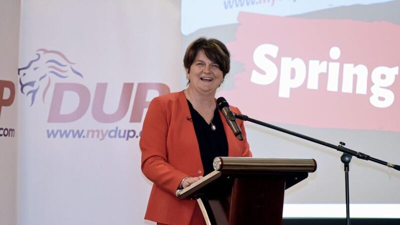 DUP leader Arlene Foster was last night named Female Politician of the Year at a prestigious ceremony in London. Photo by Stephen Hamilton/Presseye. 