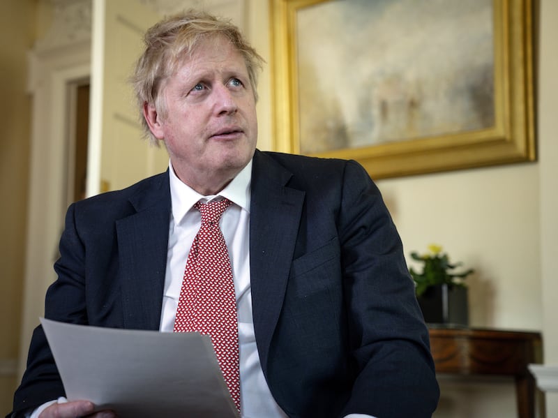 &nbsp;Boris Johnson, who was battling coronavirus, pictured after he was discharged from hospital&nbsp;