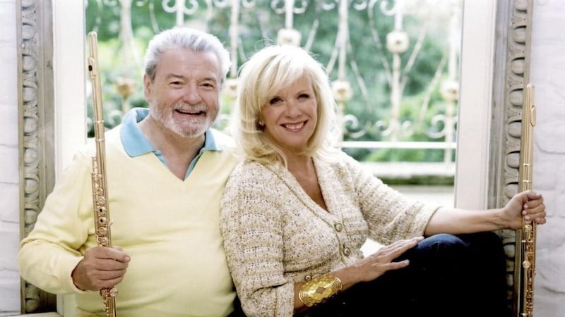 Sir James Galway and his wife, Lady Jeanne Galway, are performing at this evening&rsquo;s BBC Proms in the Park concert at Castlecoole, Enniskillen 