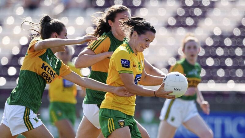 Geraldine McLaughlin scored 1-9 for Donegal against Kerry. Photo by Matt Browne/Sportsfile  