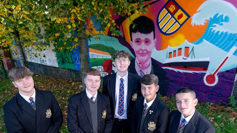 The colourful artwork features a pupil at its centre (Arts Council NI/PA)