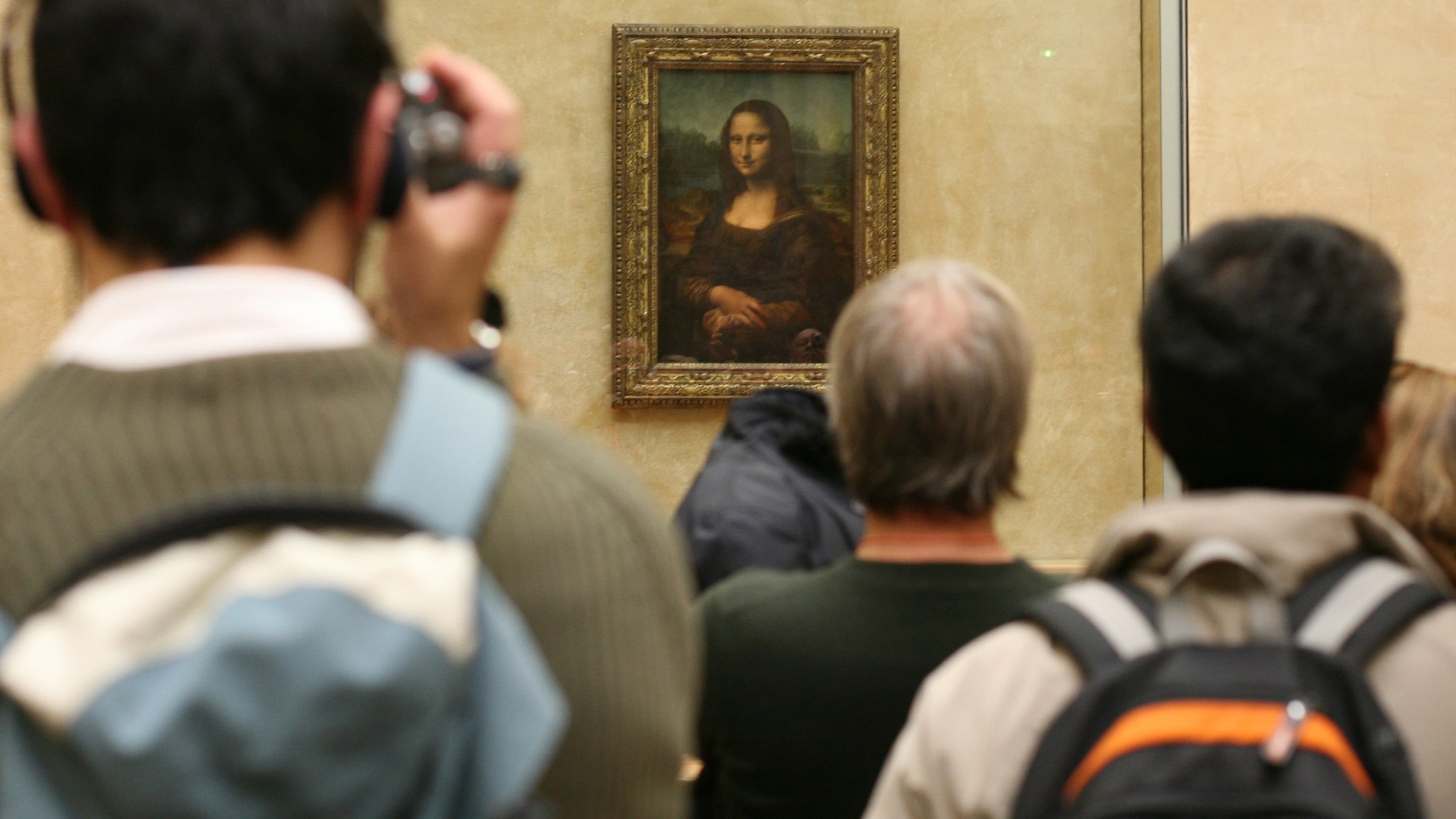 The Mona Lisa in The Louvre in Paris