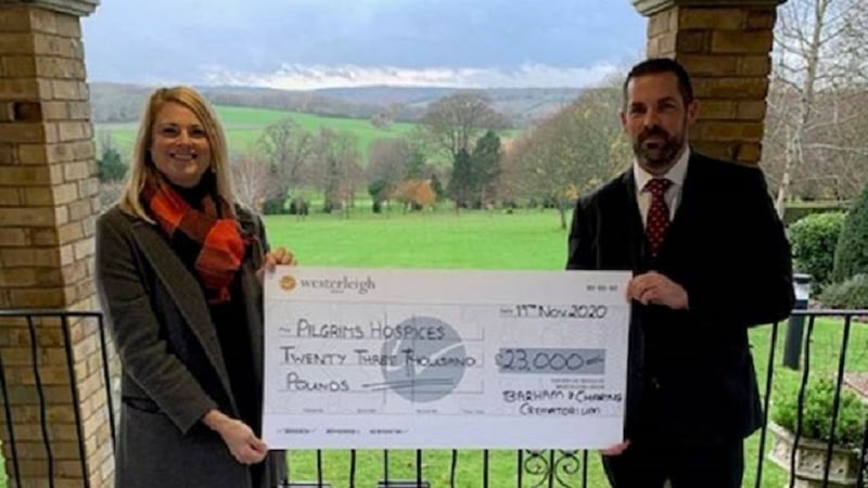 The Barham and Charing Crematoriums made donations to six local charities.