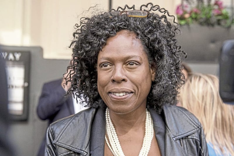 Yvette Williams, a coordinator for Justice 4 Grenfell, after the first preliminary hearing in the Grenfell Tower public inquiry, at the Connaught Rooms, London PICTURE: Victoria Jones/PA 