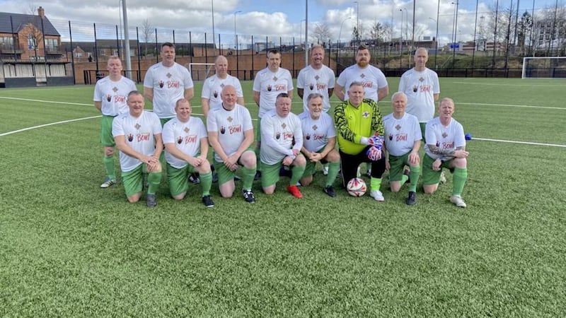 The Northern Ireland Veterans Soccer team, established last July 