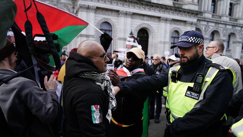 Protesters have regularly clashed with police in recent weeks (Jordan Pettitt/PA)