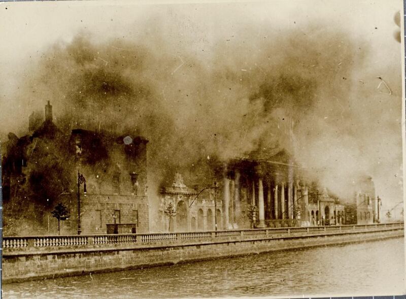 The Irish Civil War began when Michael Collins ordered an artillery bombardment of the Four Courts in Dublin, which had been occupied by anti-Treaty forces.